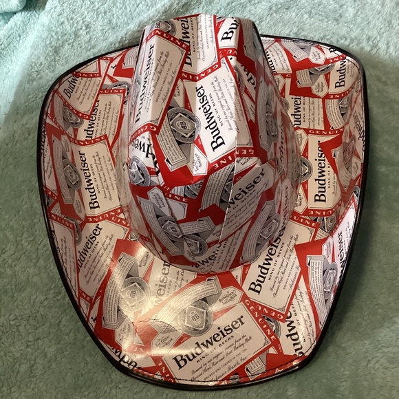 Budweiser Beer Box Cowboy‎ Hat ~One Size Fits Most Anheuser Busch - Picture 1 of 5